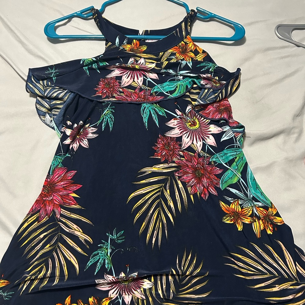 Floral Cold Shoulder Women's Top